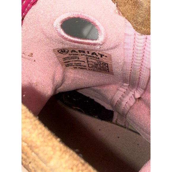 Ariat Fatbaby Western Camo Brown Leather Ranch Cowboy Boots 10006854 Womens 6B - Picture 15 of 16